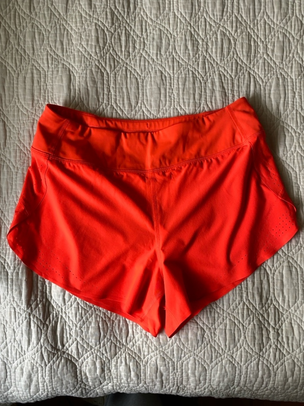 Athleta x Allyson Felix Bright Orange Legend Run With It Shorts Size M - Picture 14 of 14